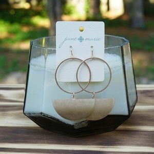 Half Moon Hoop Earrings